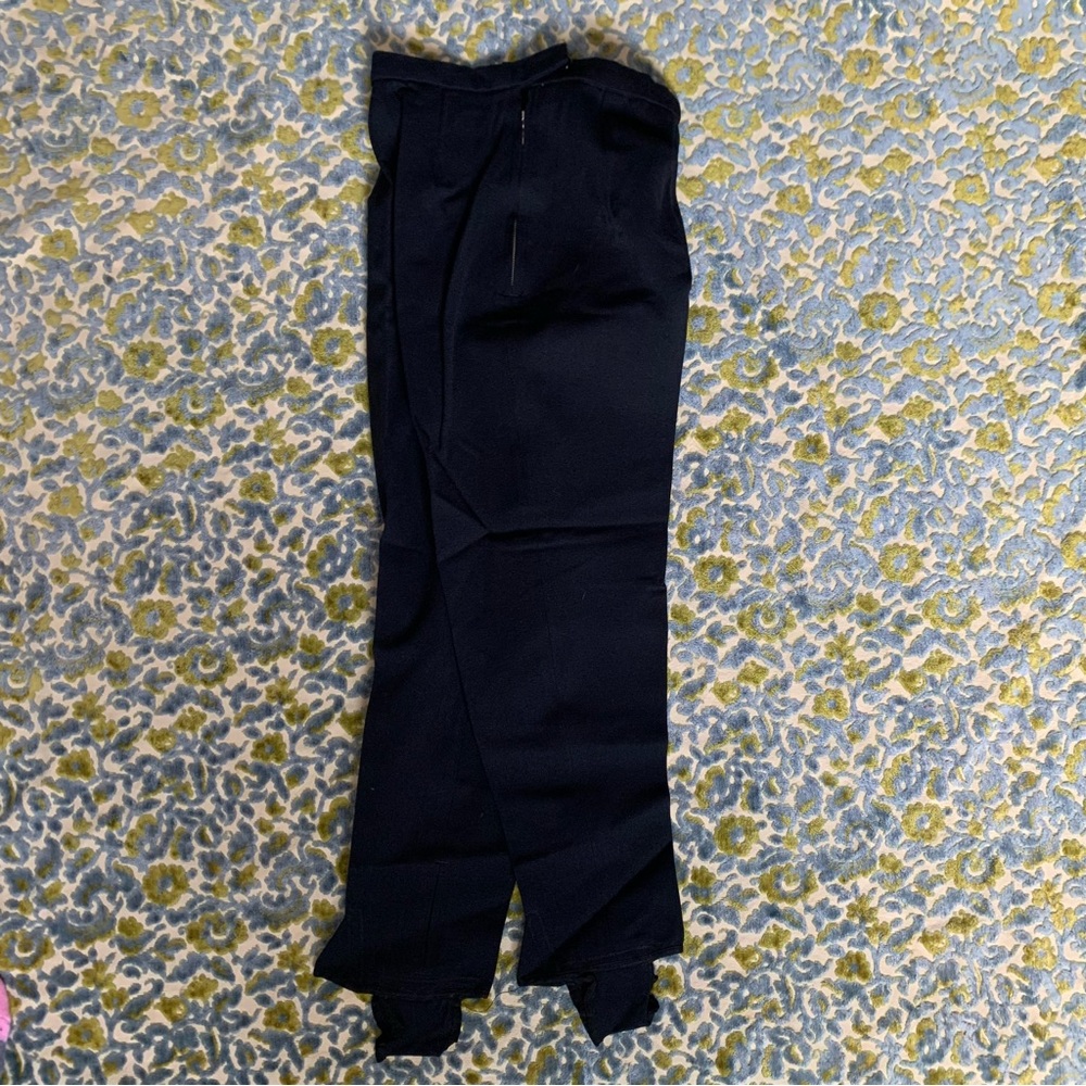 Vintage | Black riding pants with stirrups | Petite size